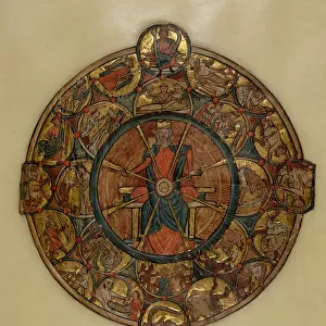 Ms 330. 4 The Wheel of Fortune, c, 1240 (vellum)