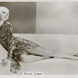 Muriel Evans (b / w photo)