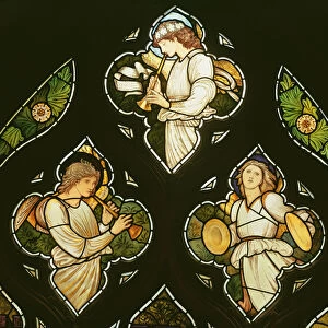 Musical Angels, 1870s (stained glass)