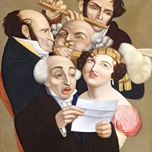 A Musical Group, c. 1830 (oil on canvas)