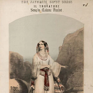 Musical score featuring Favourite Gipsy Songs from Il Trovatore (colour litho)