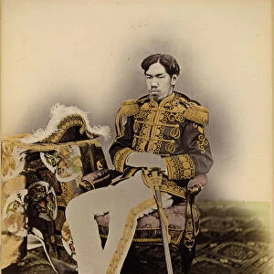 Mutsuhito, The Meiji Emperor, 1872 (albumen silver print from glass negative with applied
