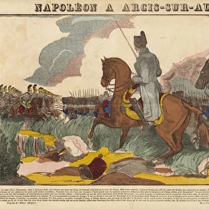 Napoleon A Arcis-Sur-Aube (coloured engraving)