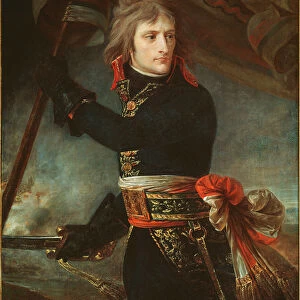Napoleon Bonaparte at the bridge of Arcole (November 17, 1796) (oil on canvas, 1798)