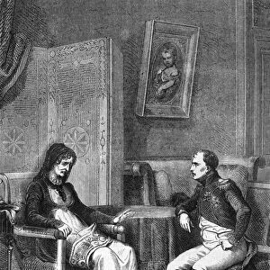 Napoleon I consulting his mother, Laetitia Bonaparte (Letizia Maria Ramolino) (1750-1836