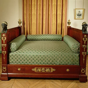 Napoleons bed from the Imperial Palace in Bordeaux, 1804-15 (wood & bronze)