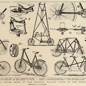 The National Cycle Show at the Crystal Palace, some of the Novelties (engraving)