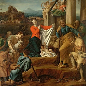 Nativity (oil on panel)