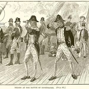 Nelson at the Battle of Copenhagen (engraving)