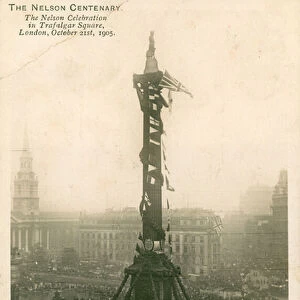 The Nelson celebration in Trafalgar Square, London, 21 October 1905 (photo)