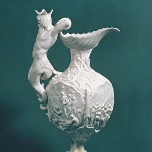 The Nelson jug, made by Samuel Alcock & Co. Burslem, 1851 (Parian porcelain)
