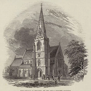New Church at Swindon, on the Great Western Railway (engraving)