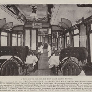 A New Dining-Car for the East Coast Scotch Express (b / w photo)