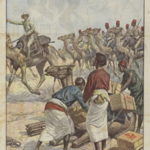 The New English Expedition to Somalia Against Mad Mullah, The Departure From Berber (Colour Litho)