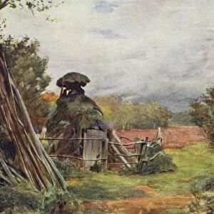 The New Forest: Charcoal Burners Hut, Markash (colour litho)