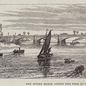 New Putney Bridge, opened this Week by the Prince and Princess of Wales (engraving)