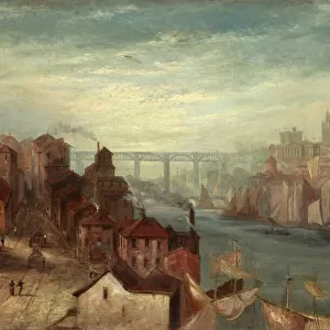 Newcastle upon Tyne from Gateshead, c. 1880 (oil on canvas)