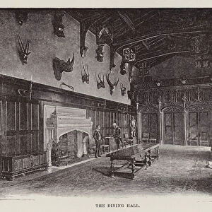 Newstead Abbey, The Dining Hall (litho)