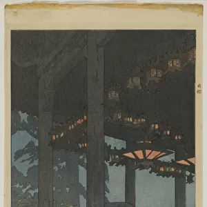 Nigatsudo Temple, Taisho era, 1926 (colour woodblock print)