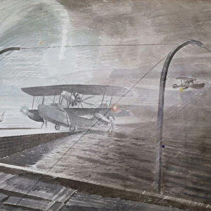 Night Operations, December 1941 (w / c & pencil on paper laid on board)