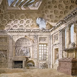 No. 3607 Design for Ruin Room of the monastery (now convent) of St