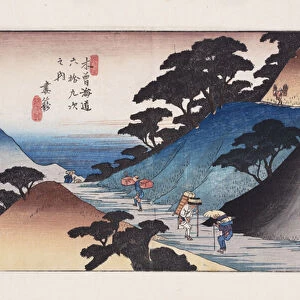 No. 43, Tsumagome (colour woodblock print)