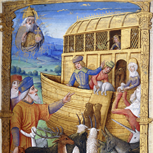 Noahs Ark, c. 1500 (paint and ink on vellum)