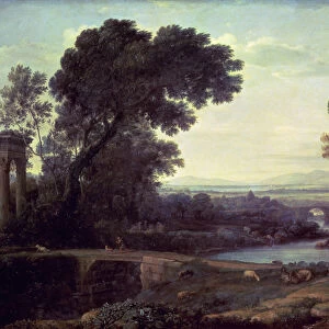 Noon or Landscape with the Rest on the Flight into Egypt, 1661 (oil on canvas)