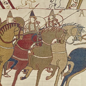 The Normans set off from Hastings to attack Harold, Bayeux Tapestry