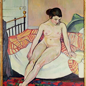 Nude with a Striped Blanket, 1922 (oil on canvas)