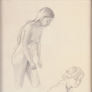 Two nudes (pencil on paper)