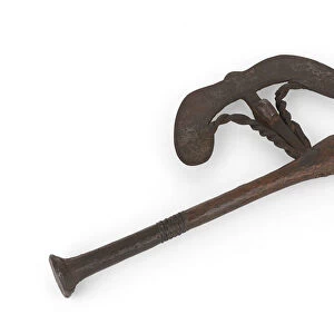 Nzappa Zap axe from upper Congo, 1895 (iron and copper)