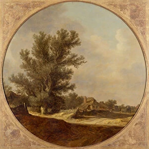 Oak Tree on a Country Lane with Travellers, 1629 (panel)