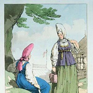 Ocheta Milkcow Woman, 1803 (colour litho)
