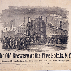 The Old Brewery at the Five Points, New York, as it Appeared by Candlelight