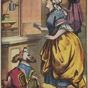 Old Mother Hubbard and Her Dog (colour litho)