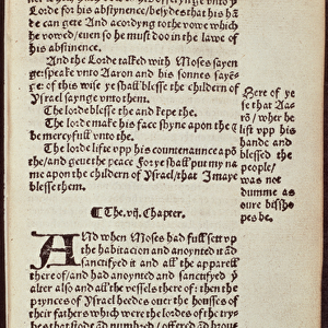 Old Testament text page from the first edition of the Tyndale Bible, 1530 (print)