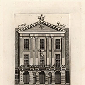 Front of the Old Theatre, Drury Lane, 1794