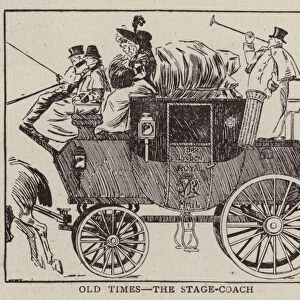 Old Times, the Stage-Coach (engraving)