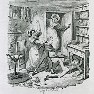 Oliver Plucks Up a Spirit, 1837 (litho)