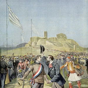 The Olympic Games in Athens, from Le Petit Journal, 26th April 1896 (coloured