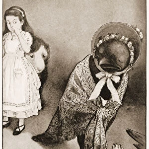 "On various pretexts they all moved off", illustration for Lewis Carroll