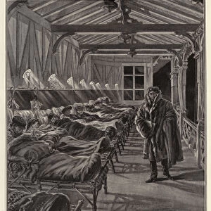 The Open-Air Cure for Consumption at Leysin, the Night Quarters for Men (litho)