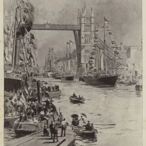The Opening of the Tower Bridge by HRH the Prince of Wales (litho)