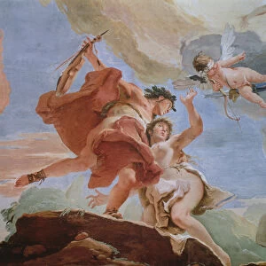 Orpheus Rescuing Eurydice from the Underworld (detail of the ceiling) (see also 64555)