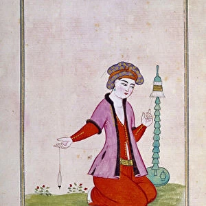 Ottoman art: a spreader. Prints from a manuscript, 1720. Paris, B. N