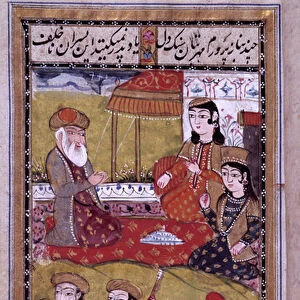 Ottoman art: the taste of princesses. Turkish manuscript page. 16th century