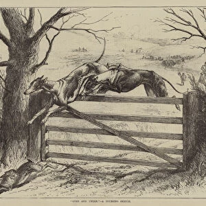 "Over and Under", a Coursing Sketch (engraving)
