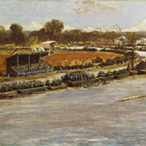 The Oxford and Cambridge Boat Race, 1879, 1880 (oil on canvas)