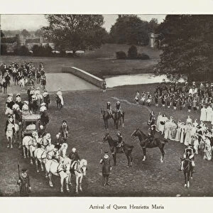 Oxford Historical Pageant, 1907: Arrival of Queen Henrietta Maria (b / w photo)